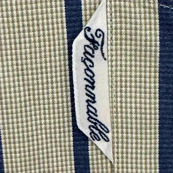 Faconnable Men’s Classic Club Fit Striped Shirt Size Large - Picture 4 of 6